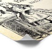 Alice in Wonderland引用文- 6つの不可能なこと ポスター (角)