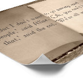 Alice In Wonderland引用文Lewis Carrollポスター ポスター (角)