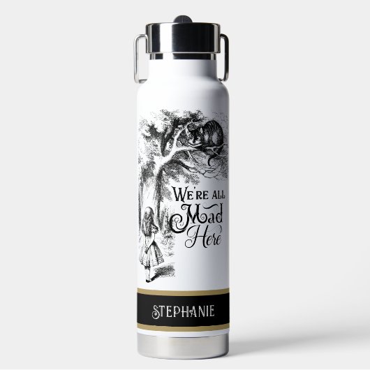 Alice in Wonderland我々はすべてここにいる不機嫌 ウォーターボトル (正面)