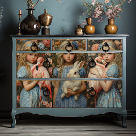 Alice in Wonderland白うさぎフラミンゴ 薄葉紙