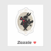 Alice In Wonderland白うさぎヴィンテージ シール (シート)