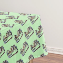 Alice in Wonderland白うさぎKaninchenパステル テーブルクロス