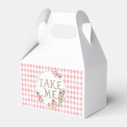 Alice in Wonderland誕生日お願い箱に連れて行って フェイバーボックス (裏面サイド)