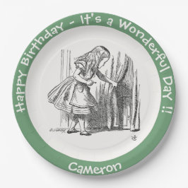 Alice in Wonderland誕生日またはその他のパーティーイベント ペーパープレート