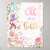 Alice In Wonderland誕生日カード&ギフトサイン ポスター (正面)