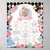 Alice in Wonderland誕生日マイルストーンポスター ポスター (正面)