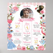 Alice in Wonderland誕生日マイルストーンポスター ポスター (正面)