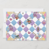 Alice in Wonderland誕生日写真写真 サンキューカード (裏面)