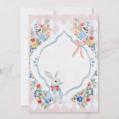 Alice in Wonderland お洒落ファンタジーBaby Shour 招待状 (裏面)