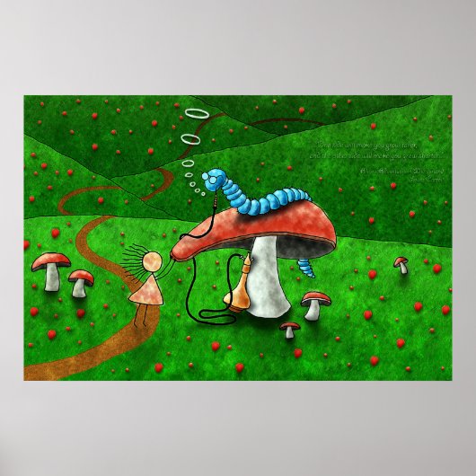 Alice in Wonderland -アドバイスfrom A Caterpillar ポスター (正面)