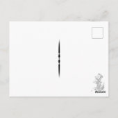 Alice in Wonderland -アドバイスfrom a Caterpillar ポストカード (裏面)