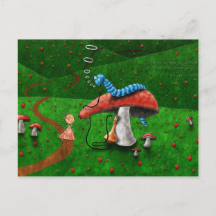 Alice in Wonderland -アドバイスfrom A Caterpillar ポストカード