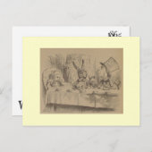 Alice in Wonderland:オリジナル不機嫌茶パーティー ポストカード (正面/裏面)