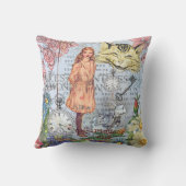 Alice in Wonderland クラシックCheshire Rabbit Alice クッション (裏面)