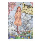 Alice in Wonderland クラシックCheshire Rabbit Alice ミニクリップボード (裏面)