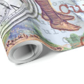 Alice in Wonderland クラシックCheshire Rabbit Alice ラッピングペーパー (ロールコーナー)