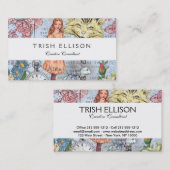 Alice in Wonderland クラシックCheshire Rabbit Alice 名刺 (正面/裏面)