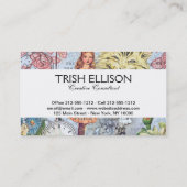 Alice in Wonderland クラシックCheshire Rabbit Alice 名刺 (裏面)