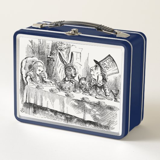 Alice in Wonderland – ザ不機嫌Hatter's Teaパーティー メタルランチボックス (正面)