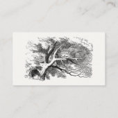 Alice in Wonderland – チェシャーキャットがスマイルに退色 名刺 (裏面)