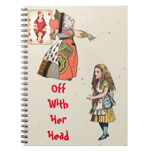 Alice in Wonderland -ハートの女王 ノートブック (正面)