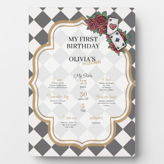 Alice in wonderland  フォトプラーク (正面)