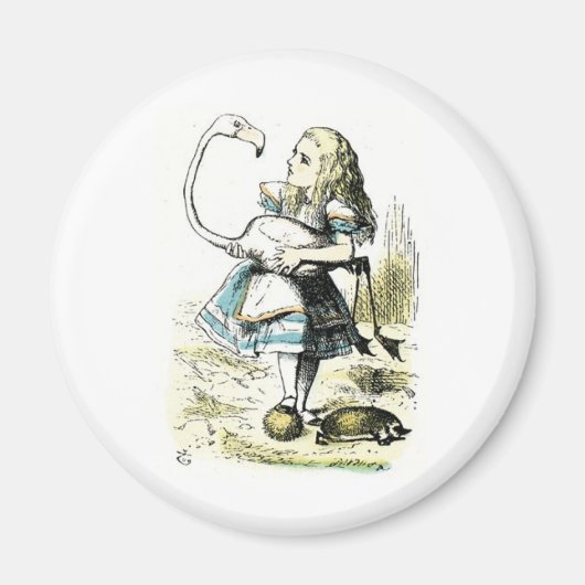 Alice in Wonderland:フラミンゴ マグネット (正面)