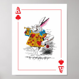 Alice in Wonderland – ラージ遊のカード – ウサギ ポスター