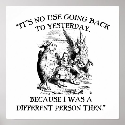 Alice in Wonderland – 人 ポスター (正面)