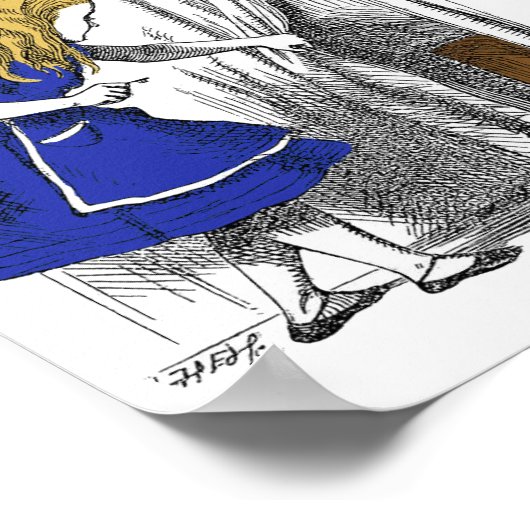 Alice in Wonderland – 小さなドア ポスター (角)