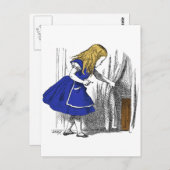 Alice in Wonderland – 小さなドア ポストカード (正面/裏面)