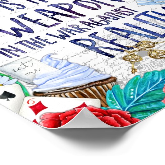 Alice in Wonderland – 想像力 ポスター (角)