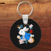 Alice In Wonderland – 白うさぎ キーホルダー (正面)