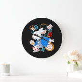 Alice In Wonderland – 白うさぎ ラージ壁時計 (ホーム)