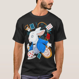 Alice In Wonderland – 白うさぎ Tシャツ