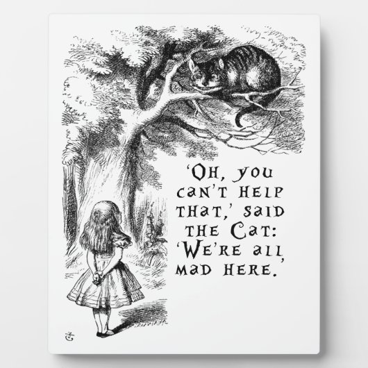 Alice in Wonderland – 私たちはここにいる不機嫌 フォトプラーク (正面)