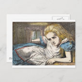 Alice in Wonderland:私食べは大きすぎる ポストカード (正面/裏面)