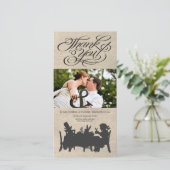 Alice in Wonderland 結婚's Thank You Photo Card サンキューカード (スタンド正面)