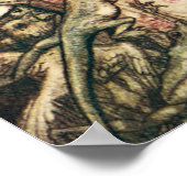 Alice in Wonderland 飛んでいる Cardsポスター ポスター (角)