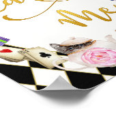 Alice in Wonderland 食べ Me Table Sign ポスター (角)