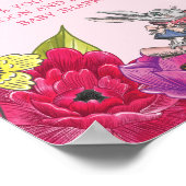 Alice in Wonderland 1st誕生日フォトマイルストーン ポスター (角)