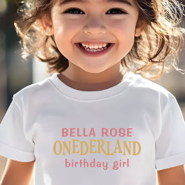 Alice in Wonderland 1st birthday トドラーTシャツ