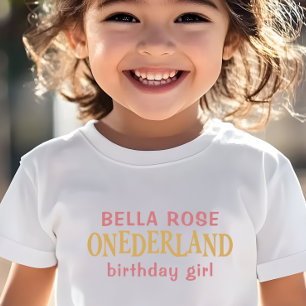 Alice in Wonderland 1st birthday トドラーTシャツ