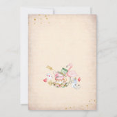 Alice in Wonderland 1st Birthday Invitation 招待状 (裏面)