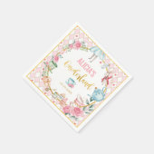 Alice in Wonderland 1st Birthday Onederlandパーティー スタンダードカクテルナプキン (角)