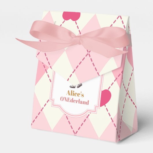 Alice in Wonderland 1st Birthday Onederland フェイバーボックス (正面サイド)