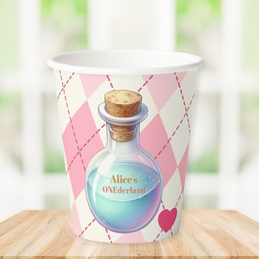 Alice in Wonderland 1st Birthday Onederland 紙コップ