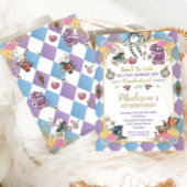 Alice in Wonderland 1th Birthday Onederland Tea 招待状