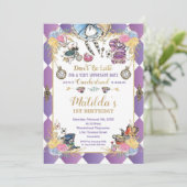 Alice in Wonderland 1th Birthday Onederland Tea 招待状 (スタンド正面)