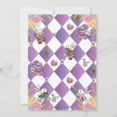 Alice in Wonderland 1th Birthday Onederland Tea 招待状 (裏面)